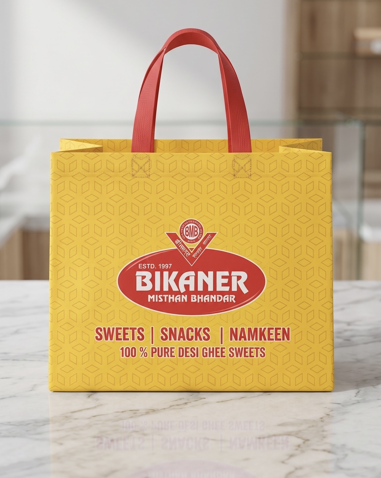 Manav Enterprises Loop Handle with Gusset bag